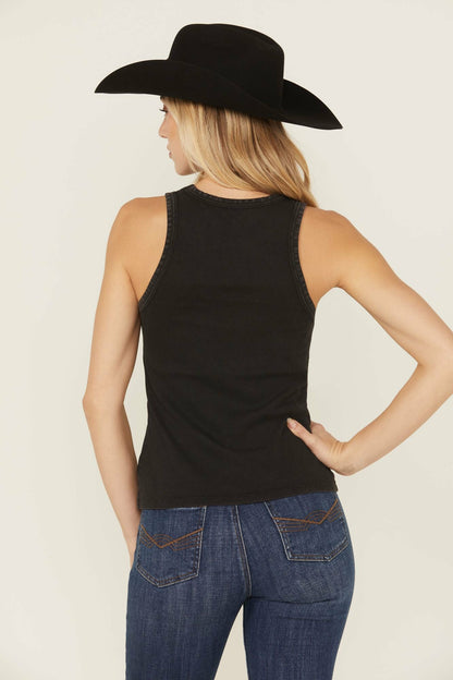Idyllwind Women | Be The Tequila Embellished Ribbed Graphic Tank Top