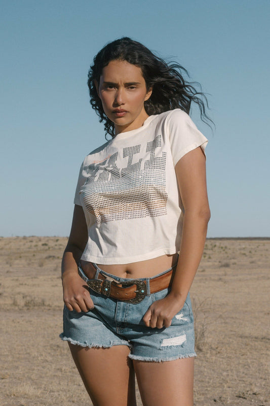 Idyllwind Women | Y'all Embellished Short Sleeve Cropped Graphic Tee