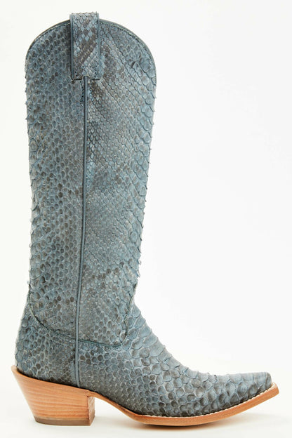 Idyllwind Women | Slay Navy Python Tall Western Boots - Snip Toe