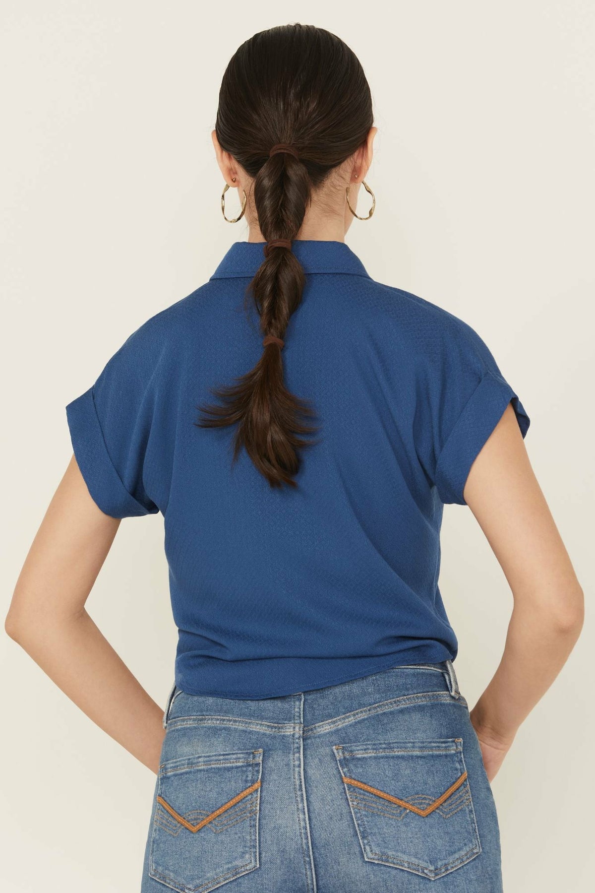 Idyllwind Women | Roland Embroidered Tie-Front Camp Shirt