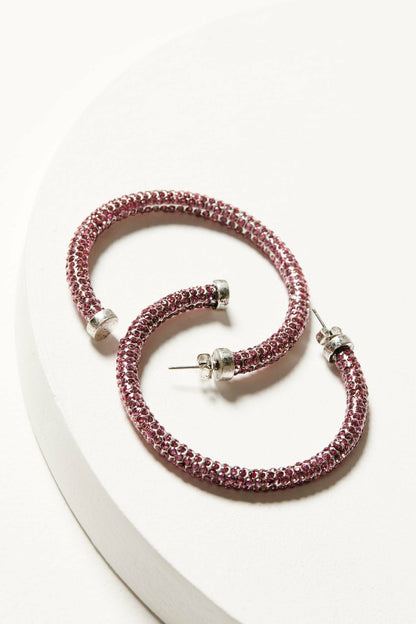 Idyllwind Women | Avalon Fuchsia Hoop Earrings
