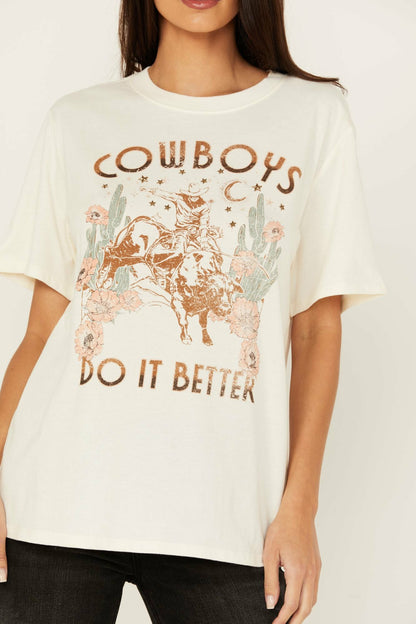Idyllwind Women | Cowboys Do It Better Embellished Short Sleeve Graphic Tee