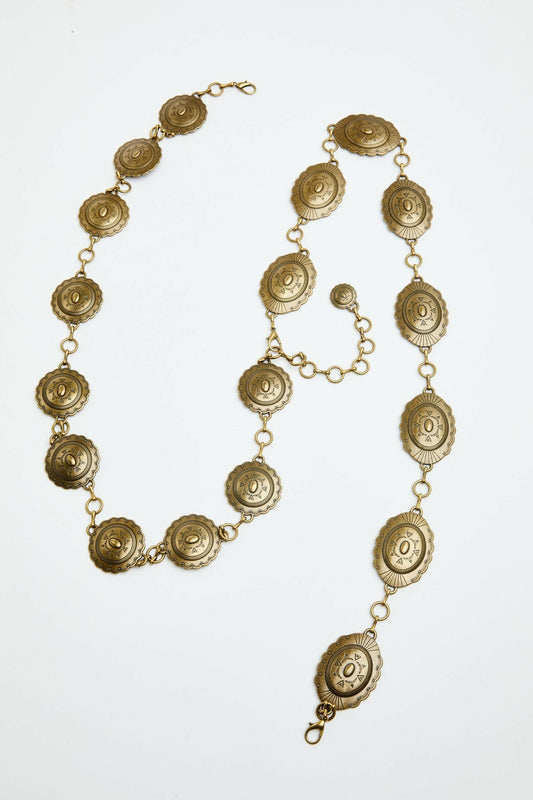 Idyllwind Women | Silver Spur Gold Chain Belt