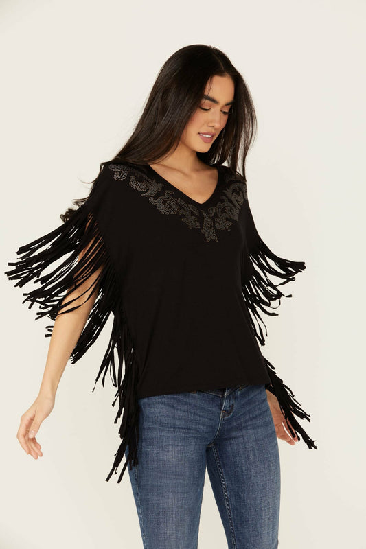 Idyllwind Women | Milner Fringe Short Sleeve Studded Shirt