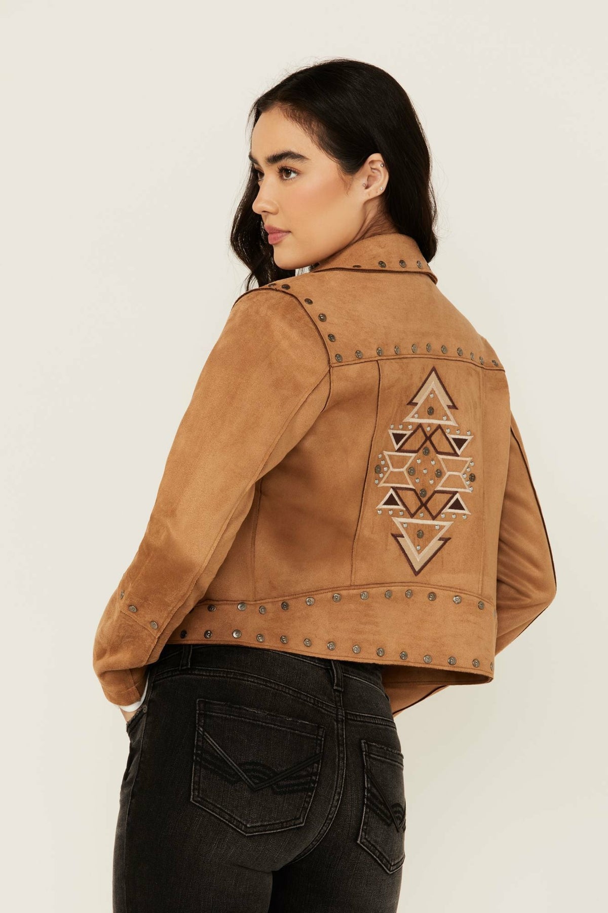 Idyllwind Women | Yorkshire Studded And Embroidered Moto Jacket