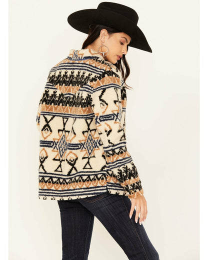 Idyllwind Women | Dowlan Southwestern Print Sherpa Jacket