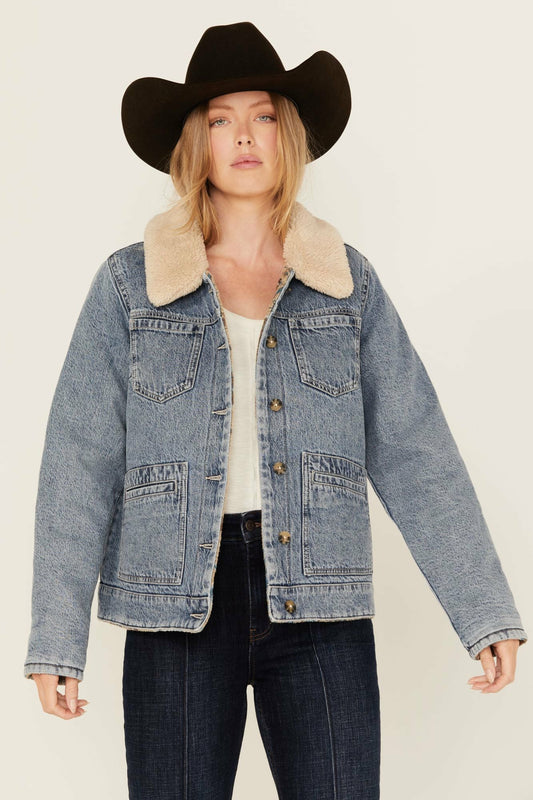 Idyllwind Women | Pony Up Reversible Denim Blanket Jacket